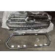 Gray Grill Chrome Trim For Toyota Tacoma Trd 2016-23 Front Bumper Grille Grill