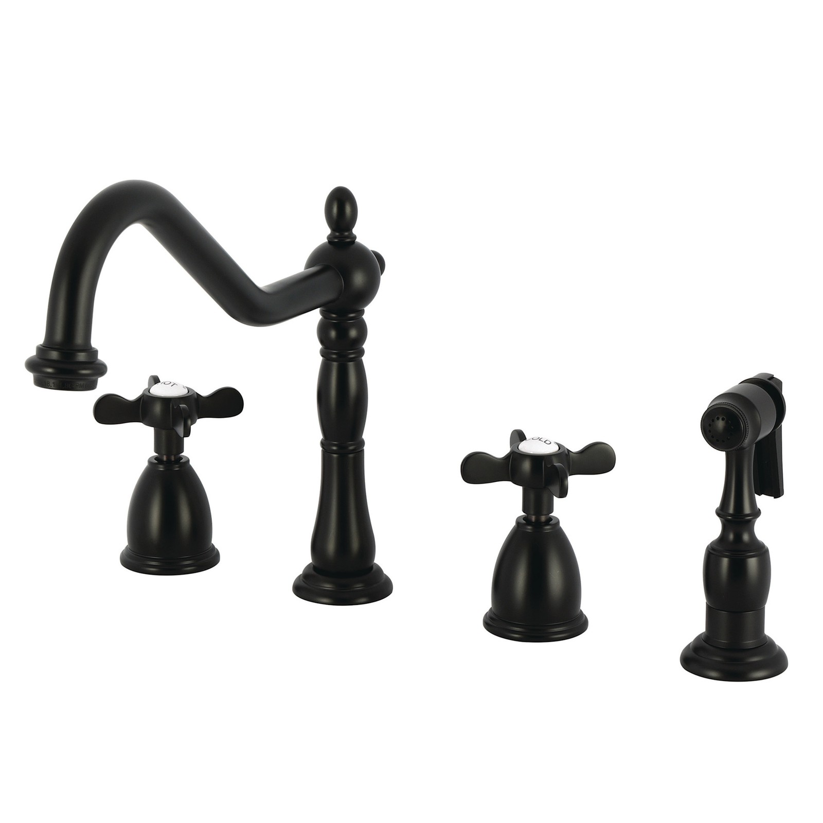 Kingston Brass KB179.BEXBS Essex 1.8 GPM Widespread Kitchen - Black