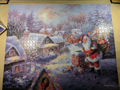 White Mountain Puzzles ''Bringing Joy&Happiness'' 1,000 pcs RETIRED FREE SHIPPING 
