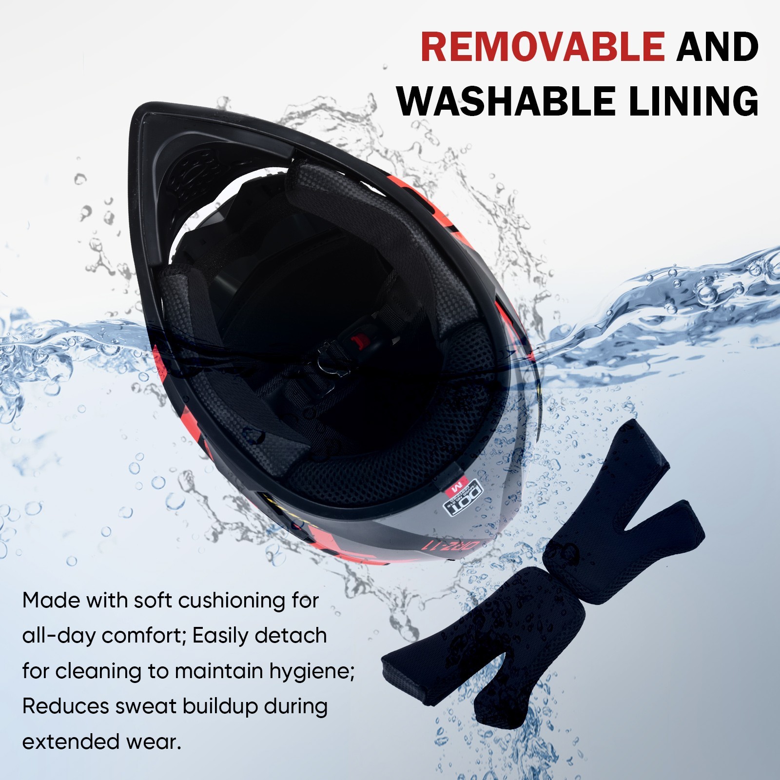shamofeng Dirt Bike Motorcycle Helmet Off-Road ATV with Goggle For Adult