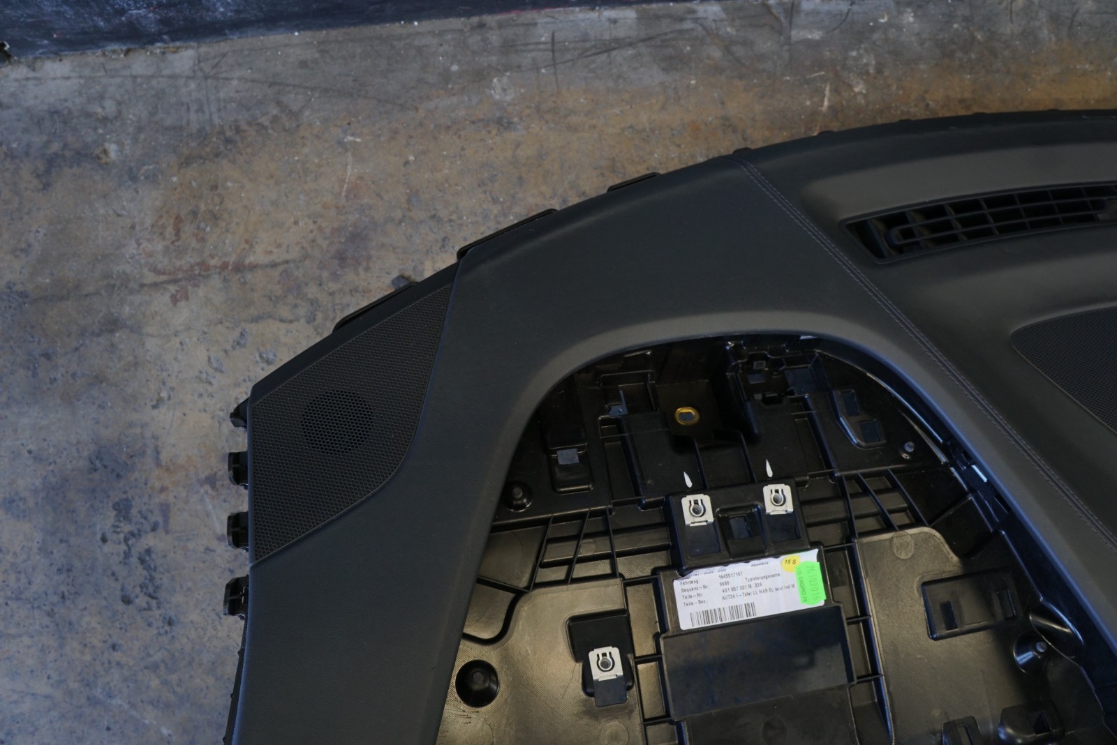 Audi R8 2017-2023 Front Dashboard Black P/N 4S1857009E