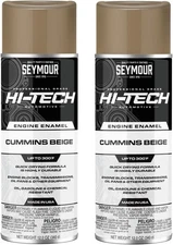 Hi-Tech EN-73 Engine Enamel Cummins Beige 12oz Gloss Spray Paint Coating 2-Pack