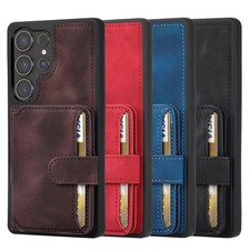Wallet Case for Samsung Galaxy S26 Ultra S25 S24 S23 Flip Back Card Holder Stand