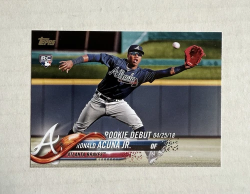 2018 Topps Update Ronald Acuna Jr RC Debut US252 Braves