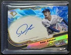 ROKI SASAKI 2025 TOPPS DIAMOND ICONS CHROME ROOKIE AUTO BLUE REFRACTOR RC 11/15
