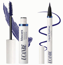 UCANBE Blue Mascara and Liquid Eyeliner Set, ...