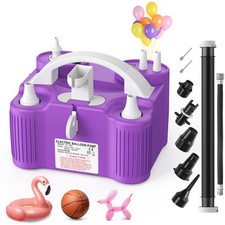 4-in-1 Electric Balloon Pump for All Balloons, Inflatables, and Sports Balls,...