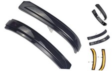 Sequential Amber LED Side Mirror Turn Signal Lights, Smoked Lens Dynamic