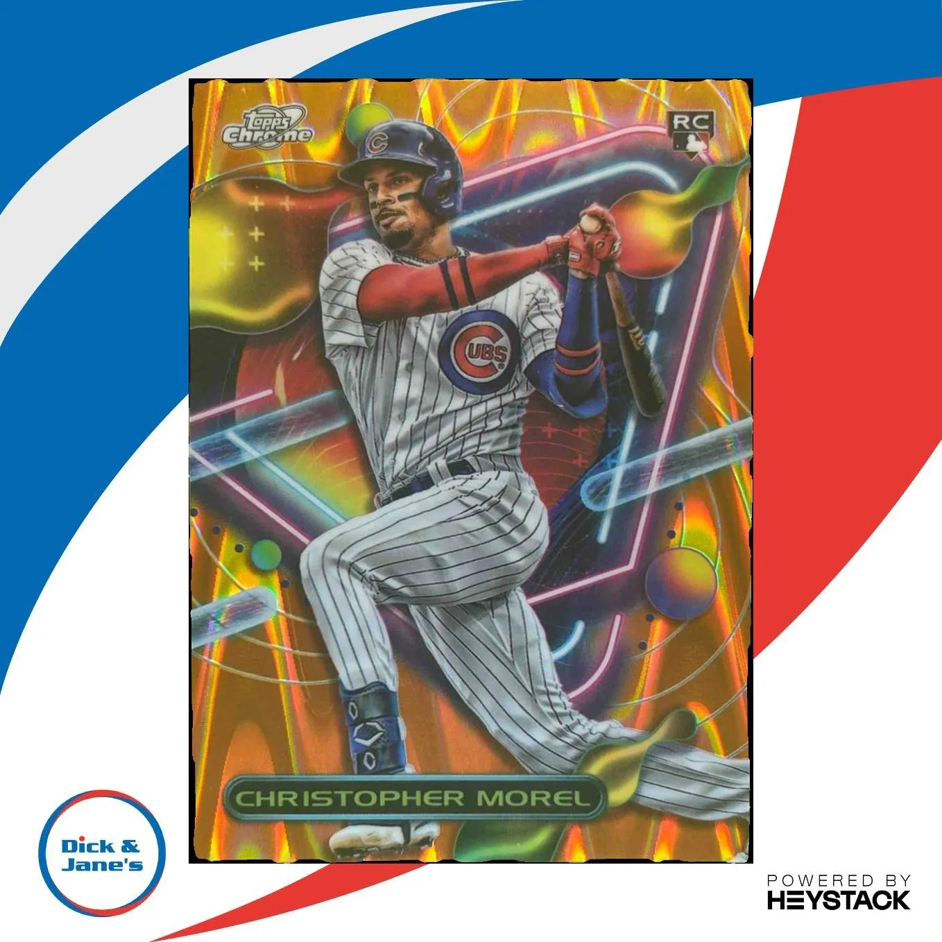 2023 Topps Cosmic Chrome Christopher Morel Orange /25 #73 RC Chicago Cubs