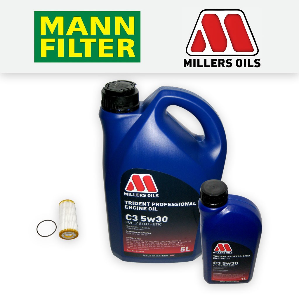 SERVICE KIT for AUDI TT (FV) 1.8 2.0 TFSI OIL FILTER +5w30 LL OIL (2014-2025)