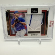 2022 Panini Three and Two Tylor Megill Rookie Jerseys Gold #/35 #RJ-TM