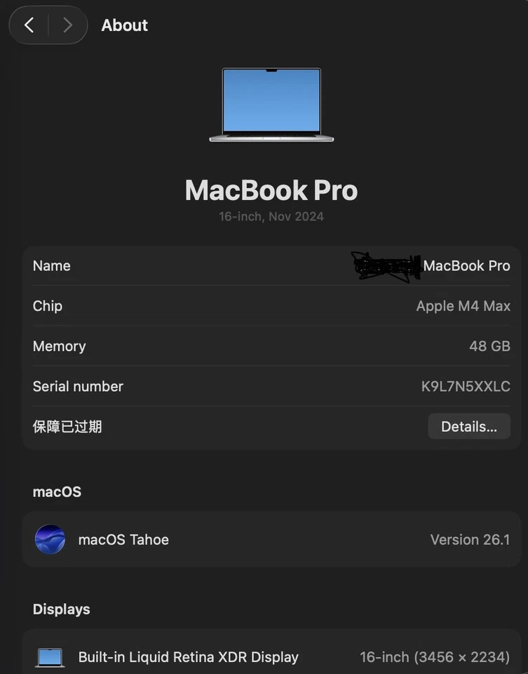 Apple M4 Max MacBook Pro 16.2" 48GB/1TB - Image 2 of 4
