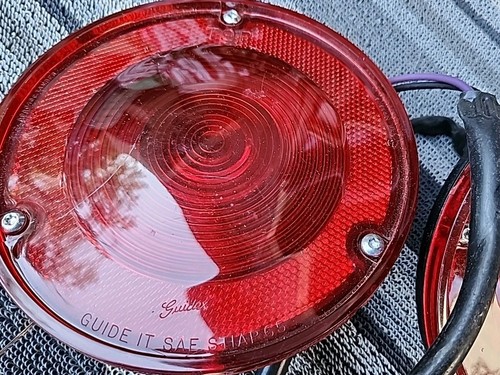 GUIDE IT SAE STIAP 65 NOS USA MADE Vintage Taillight Assembly Pair - Foto 2 di 8