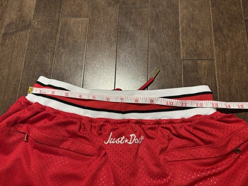 Just Don Shorts Mens Medium Chicago Bulls 1997 - 1998 Like New - Picture 4 of 5