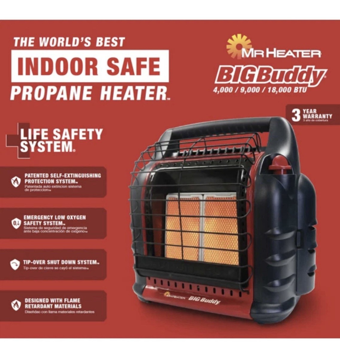 Indoor Propane Heater Best Indoor Portable Heater 18,000 BTU