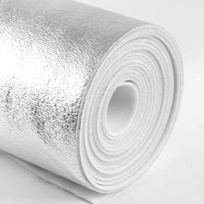 PRODEX AD5 R8 HVAC Duct Wrap REFLECTIVE Insulation WHITE Foam Core 4FT X 25FT