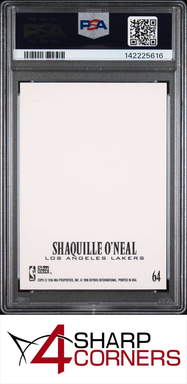 1996 SKYBOX Z-FORCE Z-CLING #64 SHAQUILLE O'NEAL HOF PSA 9 view 2