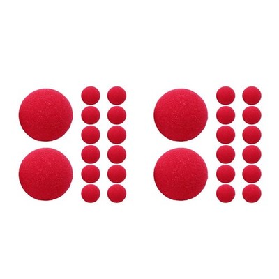 2 Pieces Nose of Clown Lifkome Red Sponge Carnival Cosplay Accessories