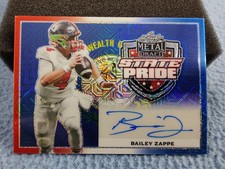 2022 LEAF METAL DRAFT STATE PRIDE BAILEY ZAPPE MOJO RED WHITE & BLUE AUTO 3/3