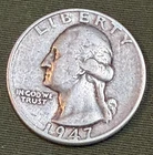 USA - 1947-D Silver Washington Quarter - FREE SHIP