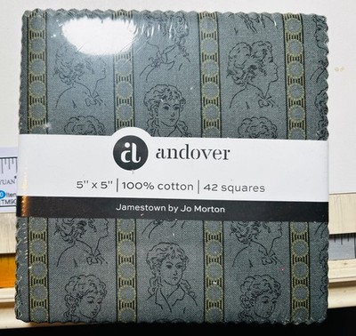 ANDOVER Fabrics Charm Pack 5'' Squares 1800s Repro Jo Morton JAMESTOWN