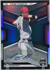 2023 Panini Elite Extra Edition Grayson Hitt Prime Numbers A Auto /200 #133