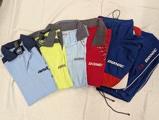 Größe L  4x Tischtennis Trikots 1x Traininingsanzug Jacke Hose lang Donic Andro 