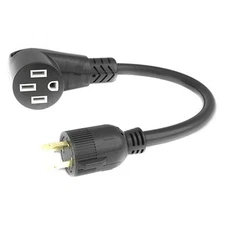 Furrion 50 Amp RV to 30 Amp 4 prong RV Pigtail Adapter w Powersmart