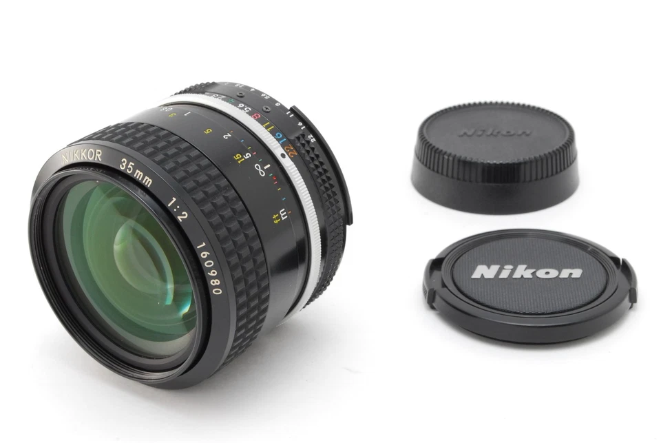 Nikon Ai NIKKOR 35mm f/2 "Near Mint but No Grease" 0980 Wide Angle Lens Japan - Image 2 of 4