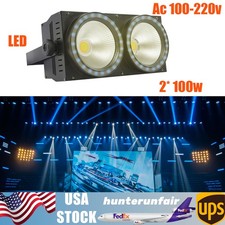 2x100w Cob Led Par Light Dmx Dj Audience Blinder Light Warm Cool Nature White