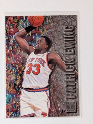 Patrick Ewing #64 1996 Fleer Metal NBA Basketball Trading Card New York Knicks