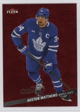 2025-26 Upper Deck Fleer Ultra Medallions Ruby Red 14/50 Auston Matthews #M-9