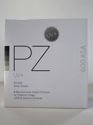 POLAROID IMPOSSIBLE INSTANT FILM PZ UV+ 600 Silver Shade  Spectra - VERY RARE !!