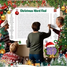 Jumbo Christmas Word Search Poster Giant Wall Game, Poster-Size Word Search US