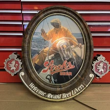 STROH'S BEER WELCOME ABOARD BEER LOVERS LIGHTED SIGN NAUTICAL BREWIANA VINTAGE