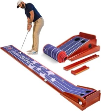 Perfect Practice Barstool Sports Perfect Putting Mat Navy Stars