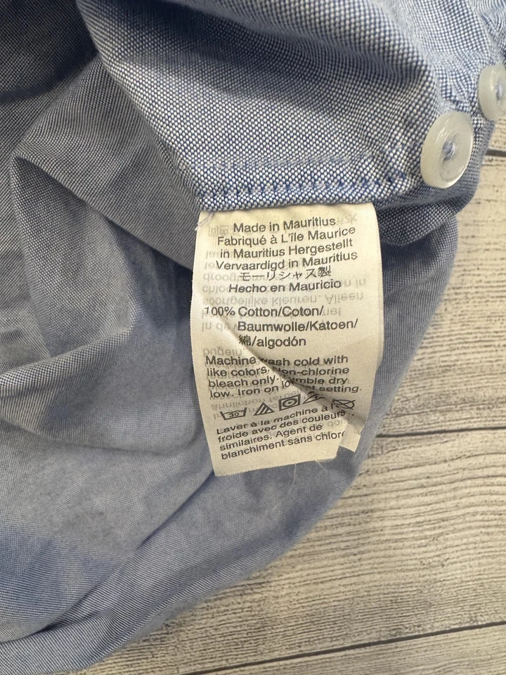 J Crew Ludlow Shirt Mens 16.5 35 Blue Classic Oxford Button Down Dress Cotton - Image 4 of 4