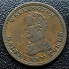 1814 LOWER CANADA HALFPENNY COPPER TOKEN - Wellington Series WE-8A6