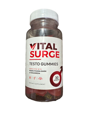 Vital Surge Male Gummies,  Vital Surge Testo Support Gummys 30 Ct. Exp. 03/2026