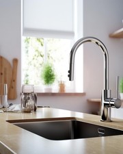 Metal Pull Down Kitchen Faucet Head Replacement Multi-Function Sink Faucet Head