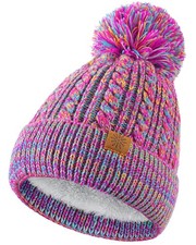 Winter Hats for Kids - Kids Beanie, Toddler Knit Girls Winter Hat with Cute P...