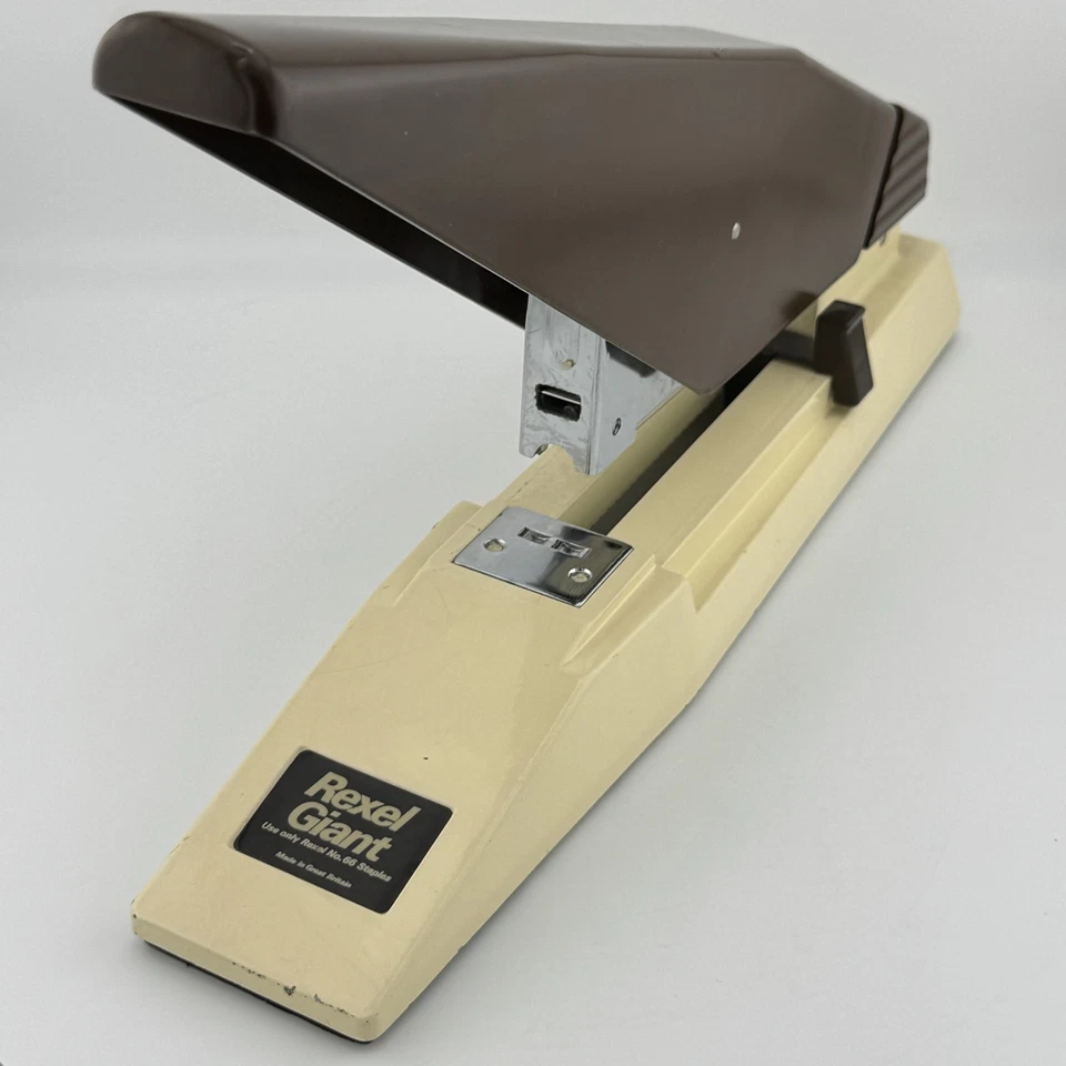 Rexel Giant Stapler Heavy Duty Stapler No.66 Staples Black 100 Sheets Vintage - Image 2 of 4