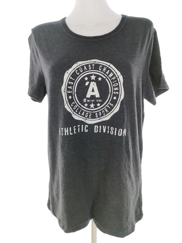 T. XL Gris T-Shirt Coton Manche courte