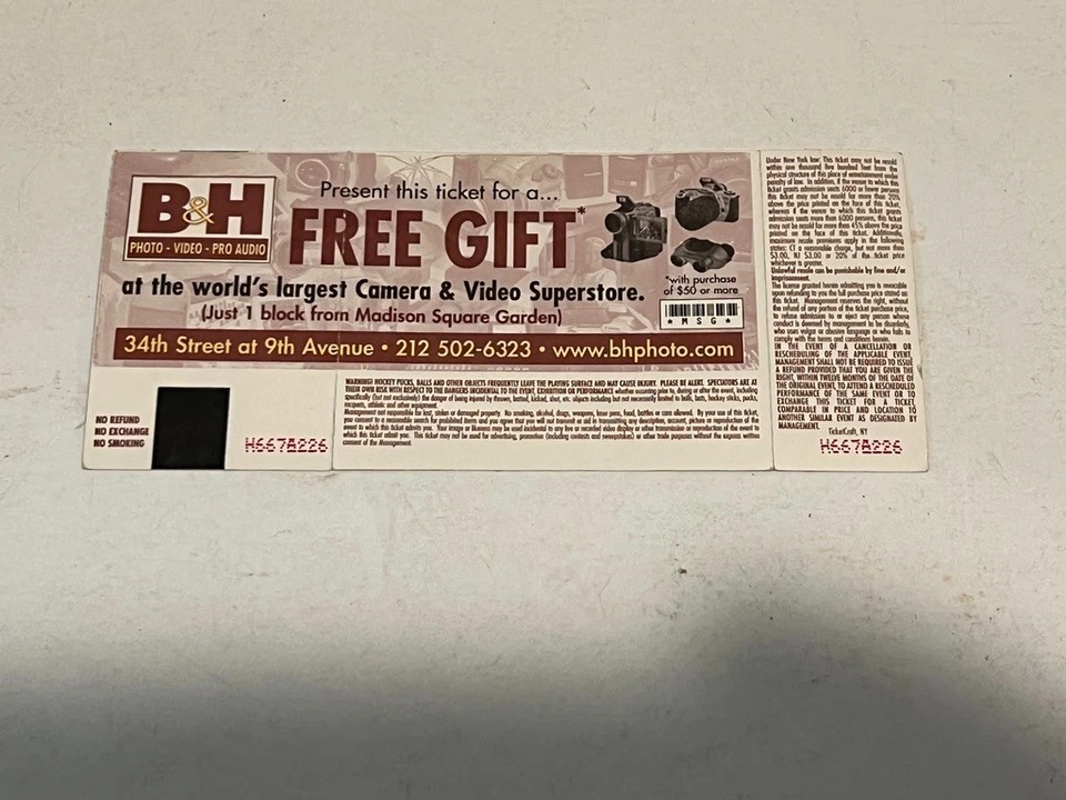 U2 / Vertigo Tour NOVEMBER 22, 2005 Madison Square Garden Ticket Stub - Image 2 of 2