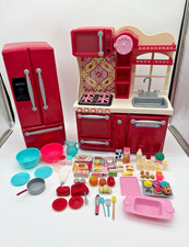 LOT Battat Our Generation Kitchen Fridge Food Utensils Play Set Lots Accessories