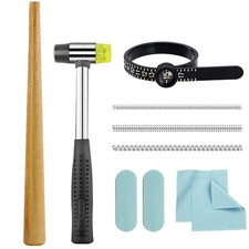 Ring Sizer Measuring Tool Ring Mandrel Sizing Kit Ring Shaper to Fix Bent Rin...