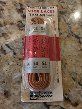 Taslan Nylon Boot Laces 54 Inch Gold Tan USA