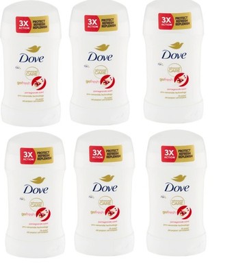 6X DOVE DEO STICK ADVANCED CARE POMEGRANATE SCENT 6X50ML