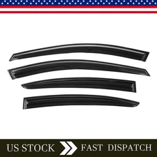 Rain Guards Fits Chevy Cruze 11-15 Tape-on Black 4pcs Out-Channel Mugen Style