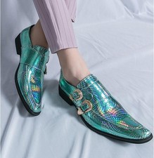 Men's Faux Leather Pointed Toe Shoes Casual Party Club Prom Oxfords Spring Fall